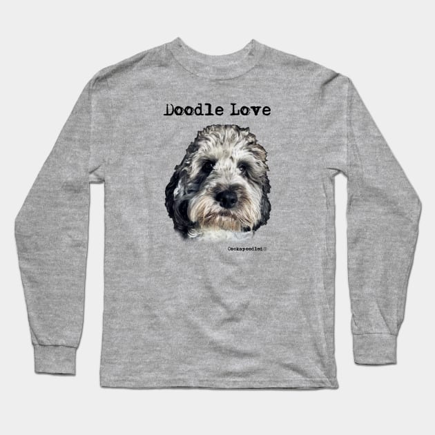 Doodle Dog Love Long Sleeve T-Shirt by WoofnDoodle 